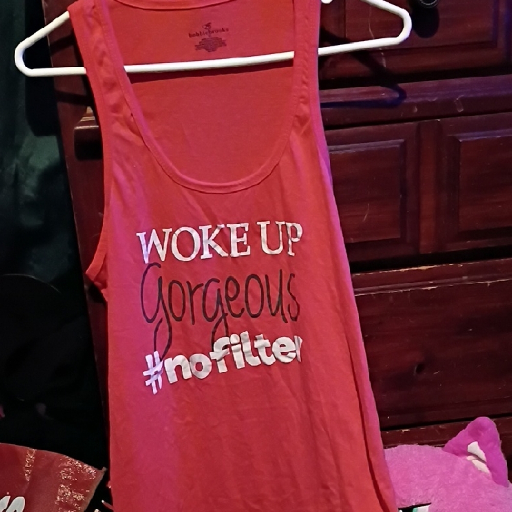!!.  Ladies XL long Graphic Tank Top